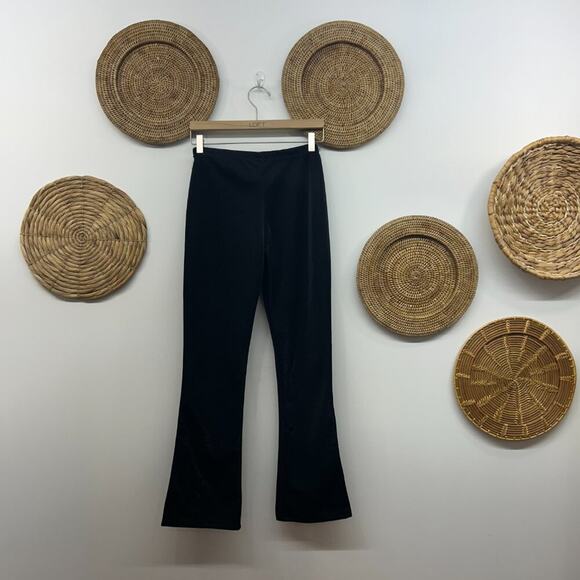 Amazing Vintage Y2K 2000s Street Magic Black Angel Chain Flare Pants Medium - Picture 3 of 7